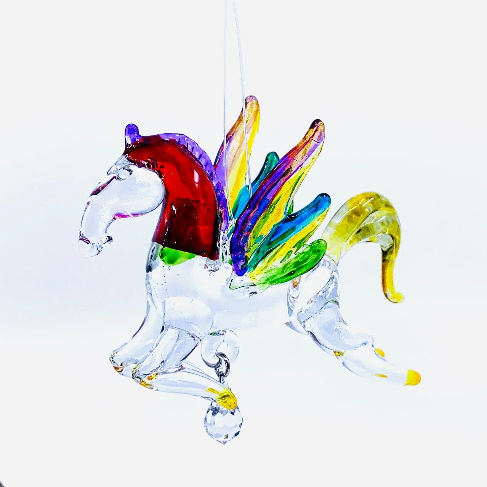 Dazzle Glass Pegasus, Red 14