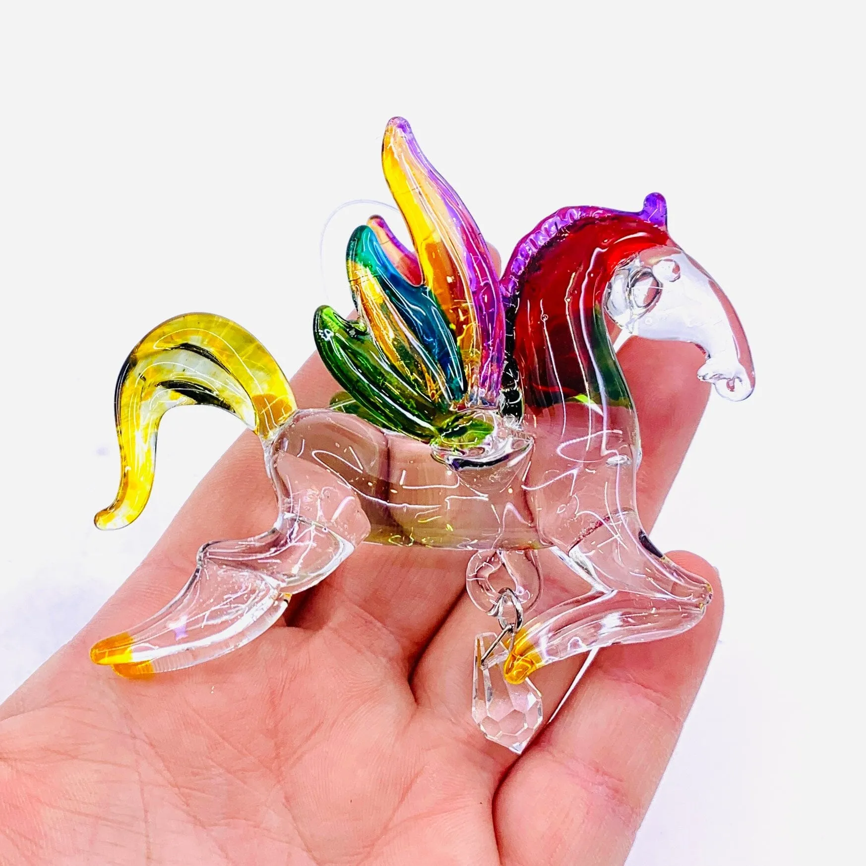 Dazzle Glass Pegasus, Red 14