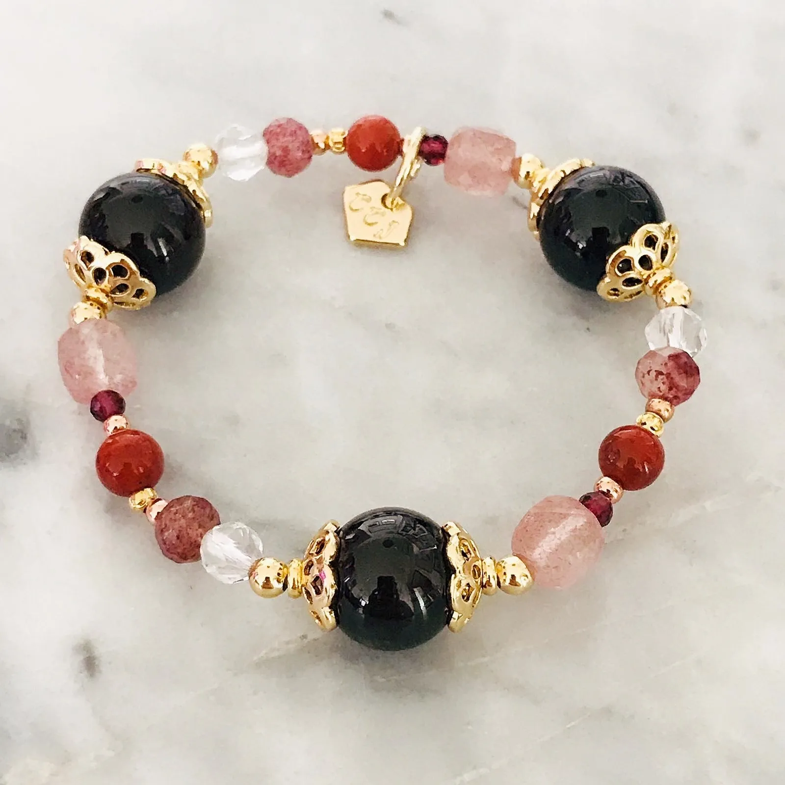 Delicate Garnet Bracelet