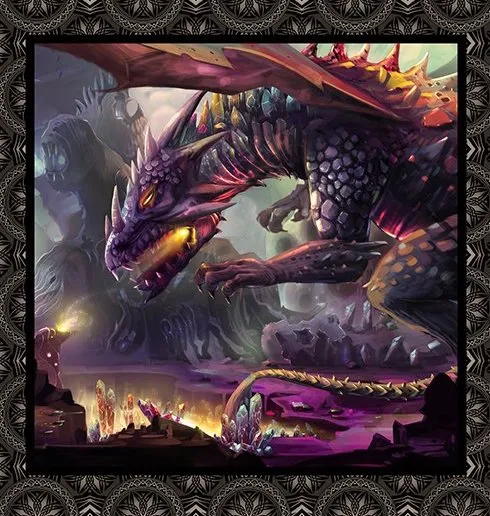 Dragons by Jason Yenter 2DRG-1, Small Dragons Panel Red