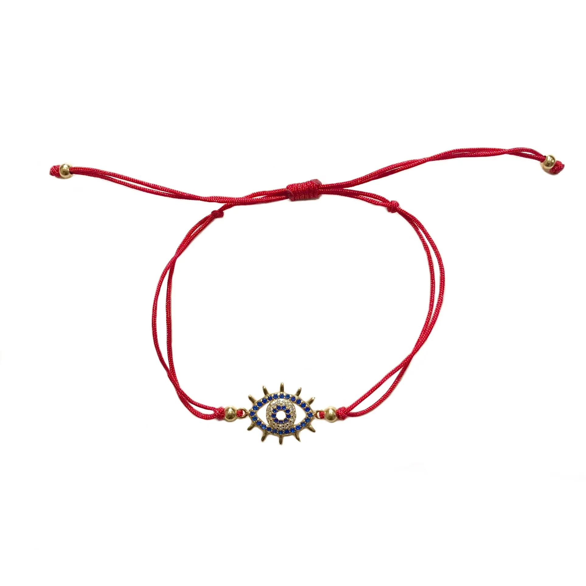 Evil Eye Spikes Red Thread Bracelet