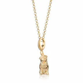 Gold Plated Pug Necklace