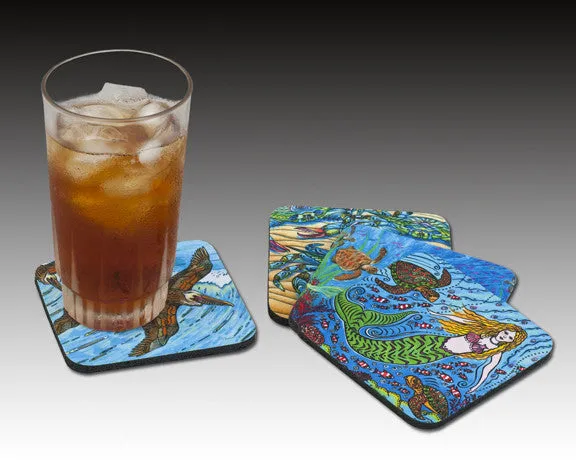 Hibiscus Turtle Coaster