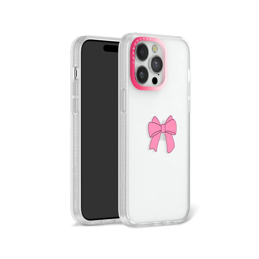 iPhone 12 Pro Pink Ribbon Bow Phone Case MagSafe Compatible