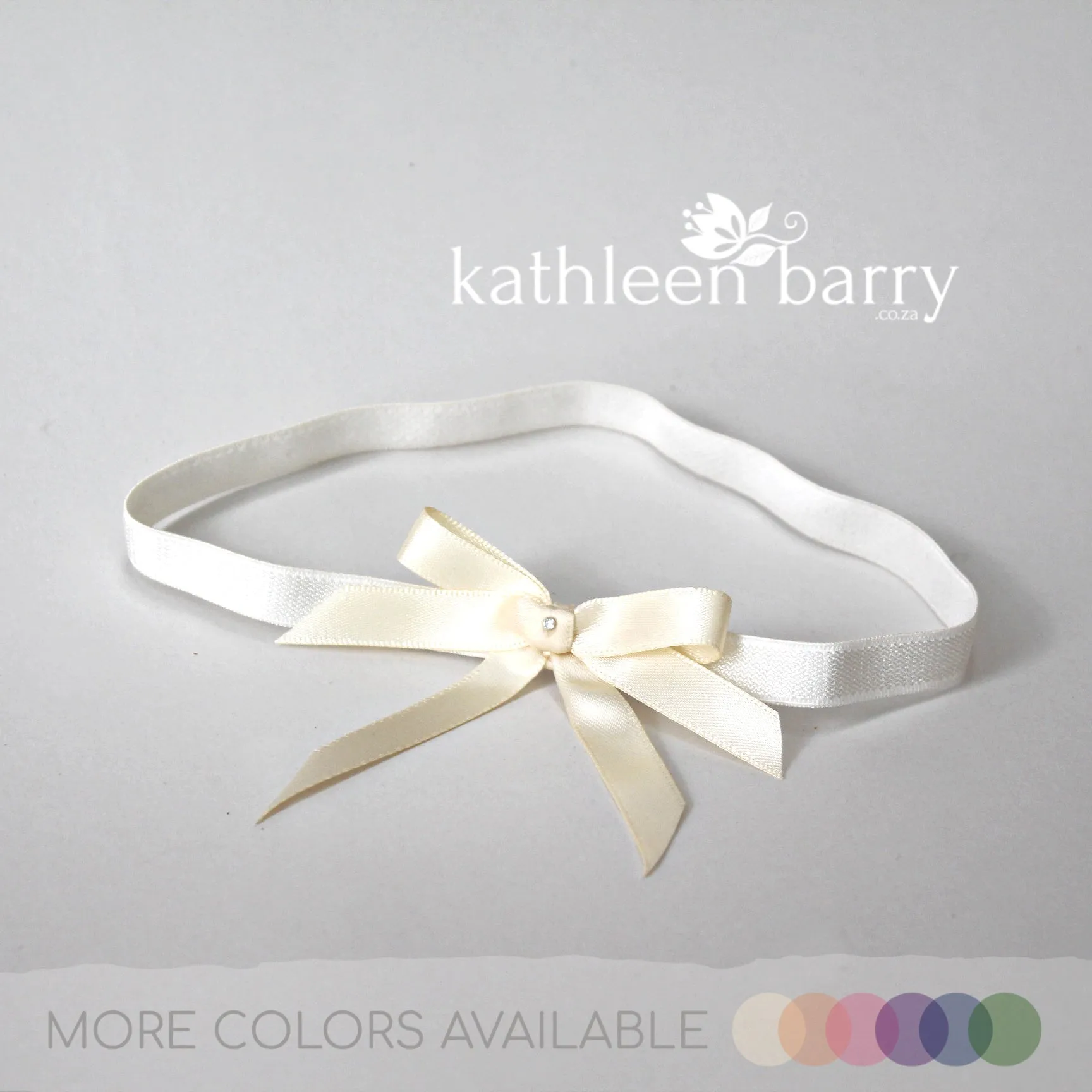 Kristin Bridal tossing garter - assorted colors available, satin bow