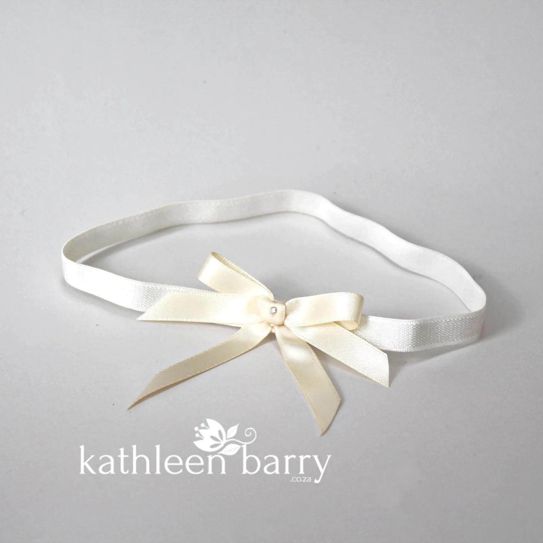 Kristin Bridal tossing garter - assorted colors available, satin bow