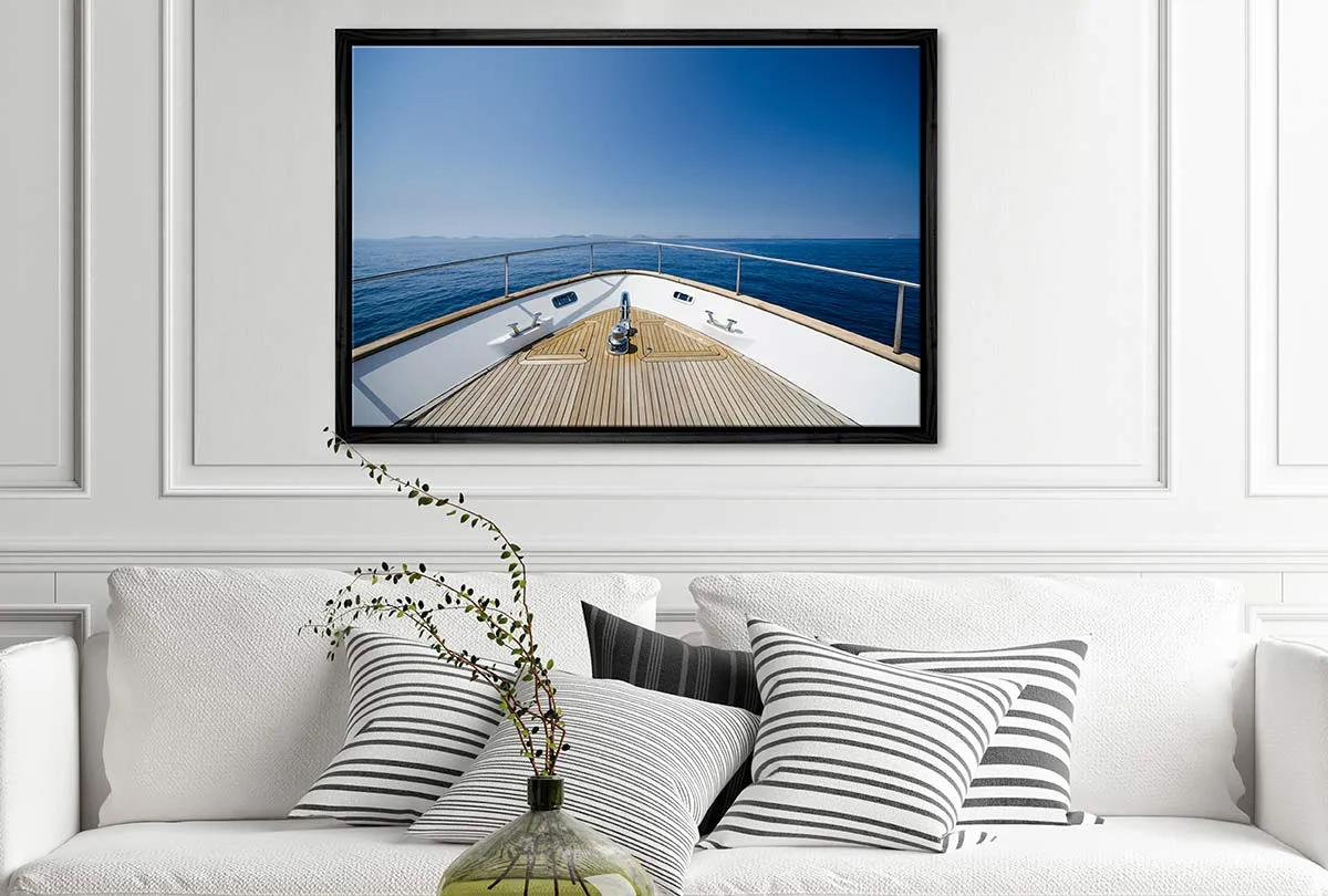 Lux Yacht Bow | Canvas Wall Art Print