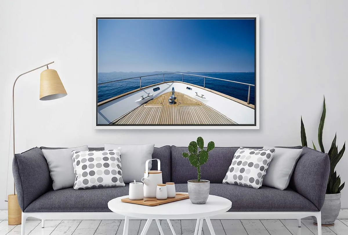 Lux Yacht Bow | Canvas Wall Art Print