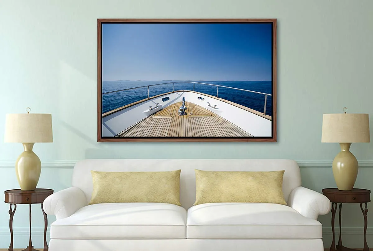 Lux Yacht Bow | Canvas Wall Art Print