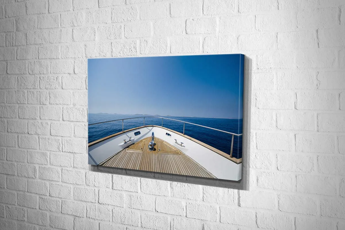 Lux Yacht Bow | Canvas Wall Art Print