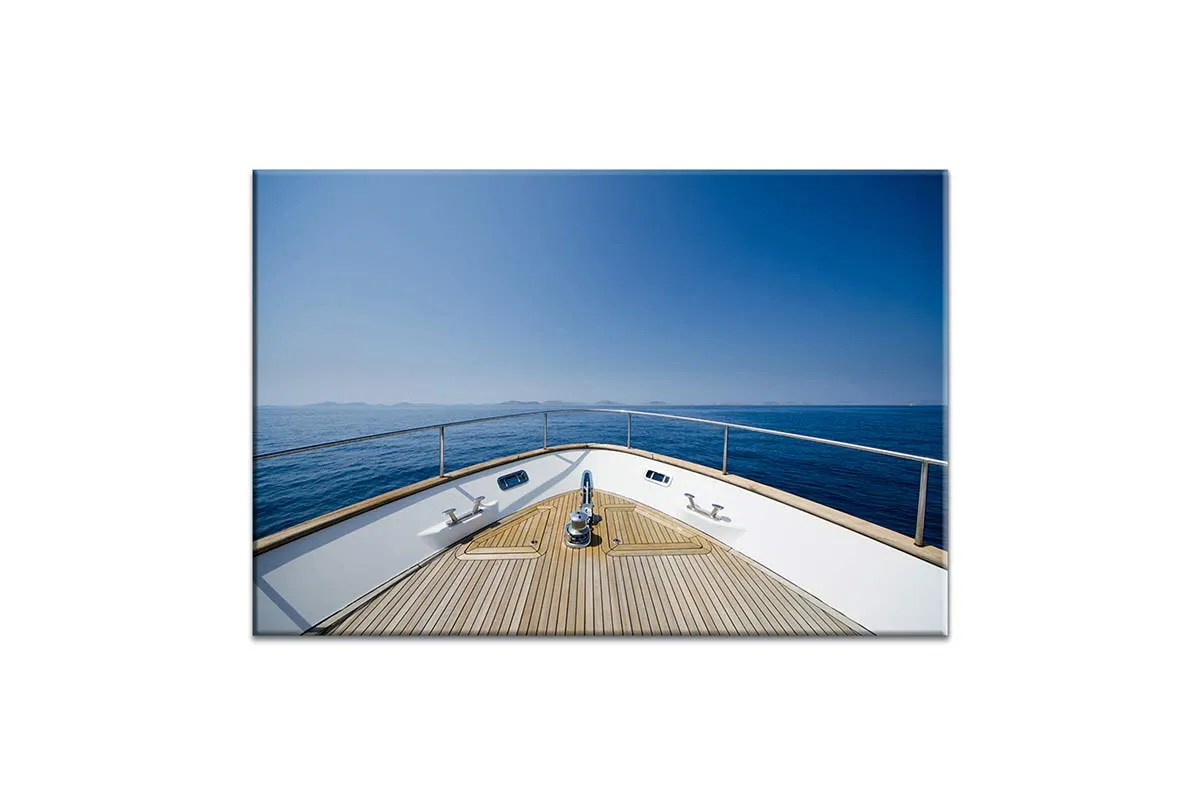 Lux Yacht Bow | Canvas Wall Art Print