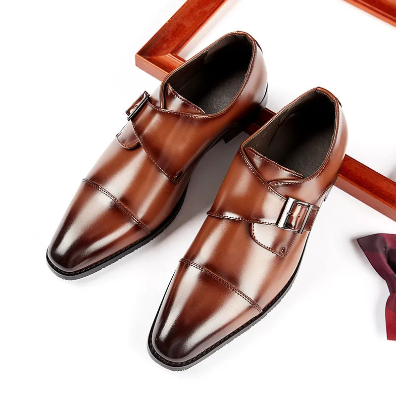 Men's Classic Genuine Leather Monk Shoes