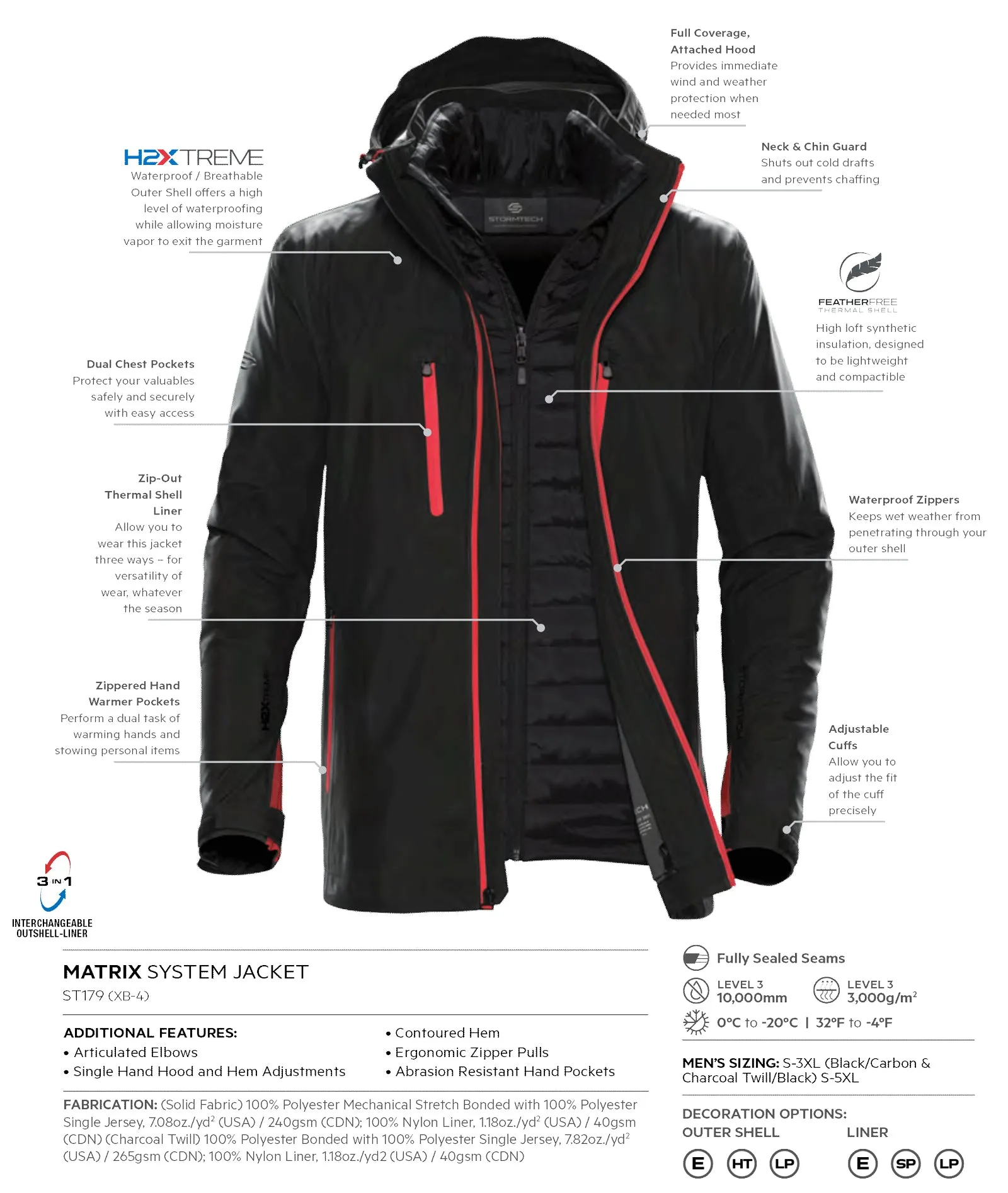 Men's Stormtech Matrix System Jacket {ST-XB-4}