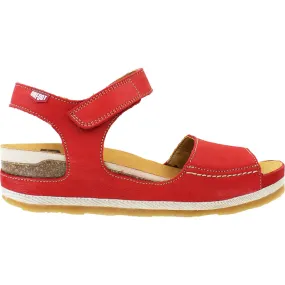 ON FOOT 203 PLATFORM SANDAL RED