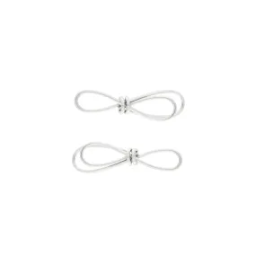 Passion Waterproof Minimalistic Bow Earring Silver Plating