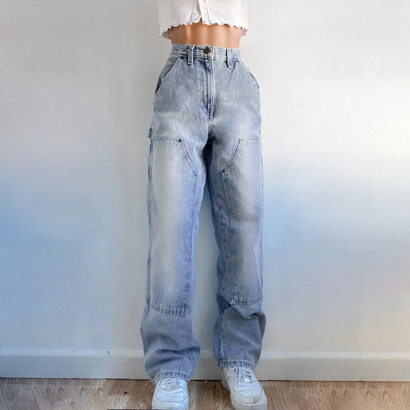 Patchwork Cargo Jeans