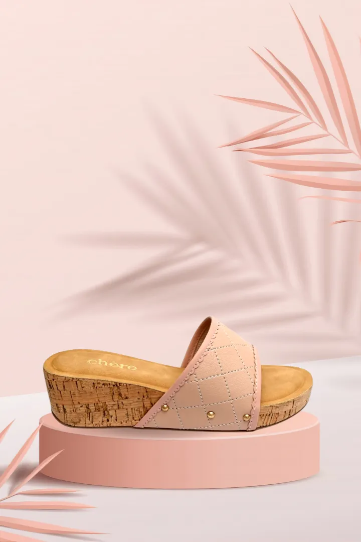 Pink Slide Wedges for Women