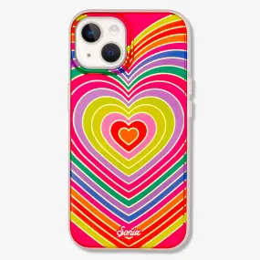 Rainbow Hearts MagSafe® Compatible iPhone Case