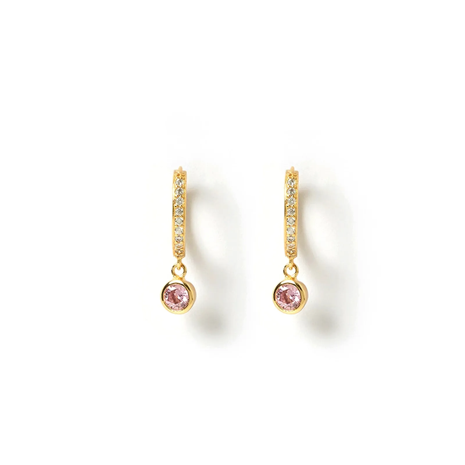 Rhodes Gold Earrings - Rose