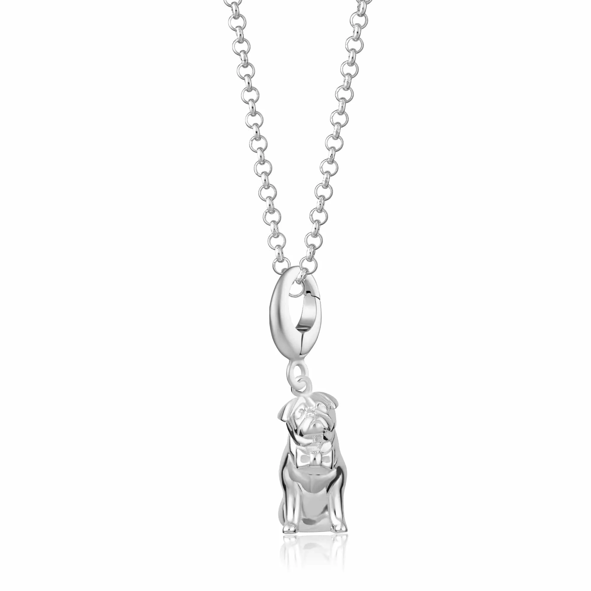 Silver Pug Necklace