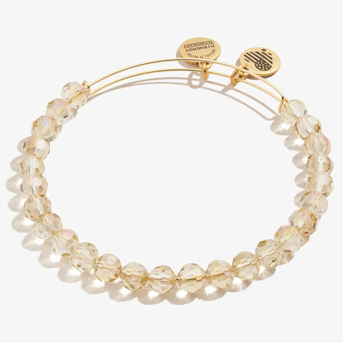 Starburst Beaded Bangle, Golden