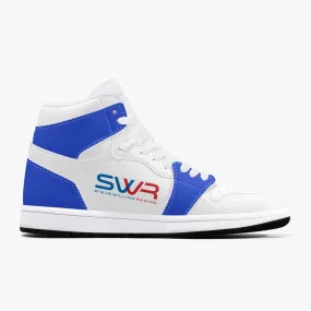 STEVE WILLING F2 MARCH version 3 High-Top Leather Sneakers - white/blue