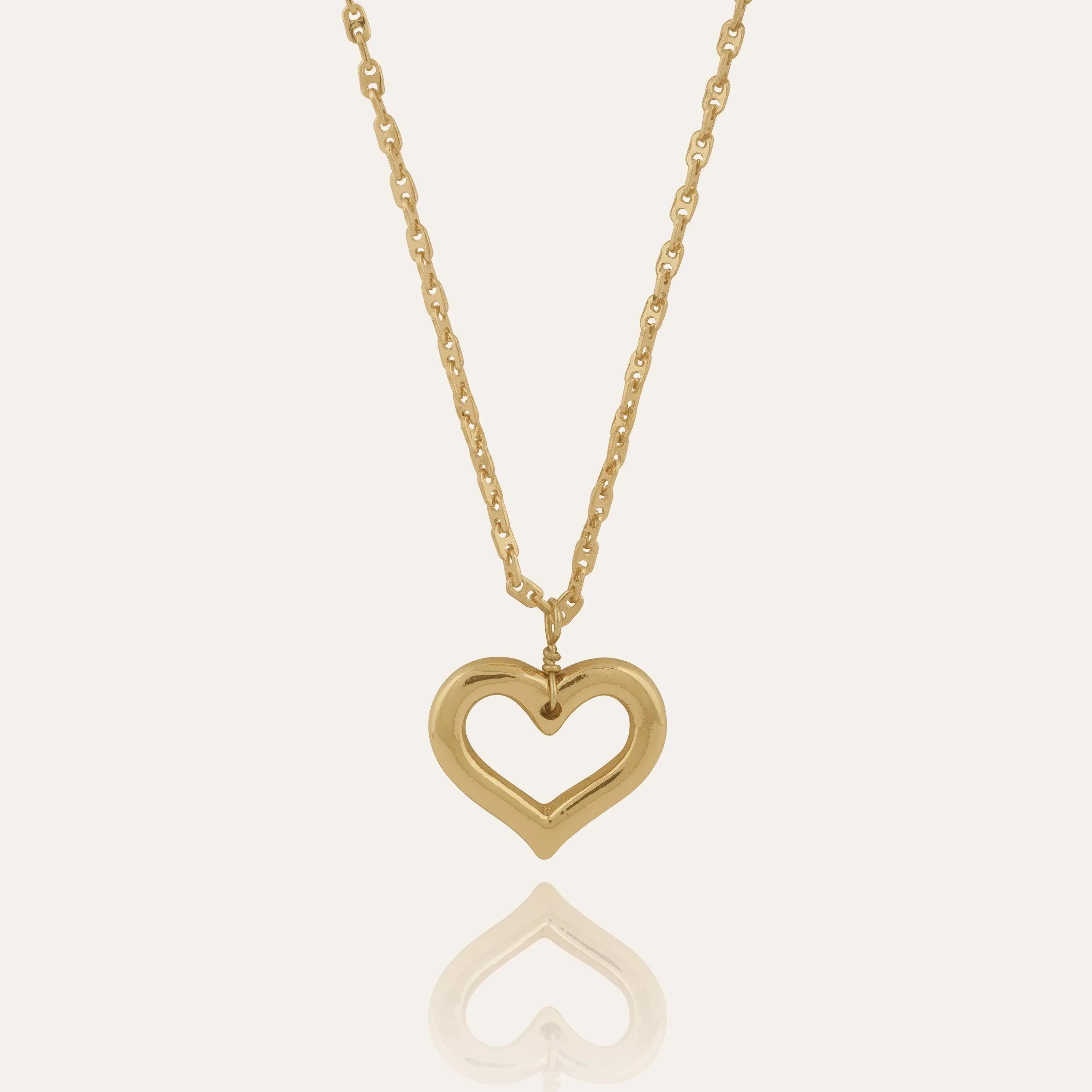 TFC Lovely Heart Gold Plated Pendant Necklace