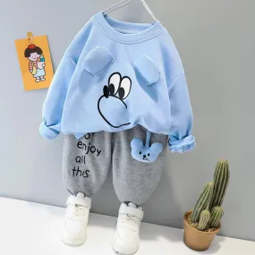 Toddler Cartoon Print Outfit