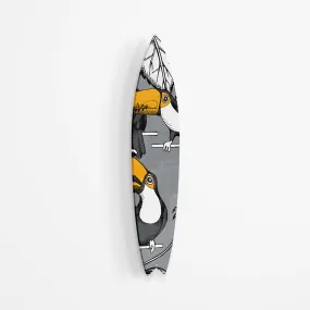 Toucan Birds on a Perch Acrylic Surfboard Wall Art