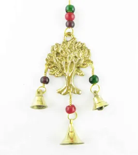 Tree of Life Brass Wind Chime With 3 Bells